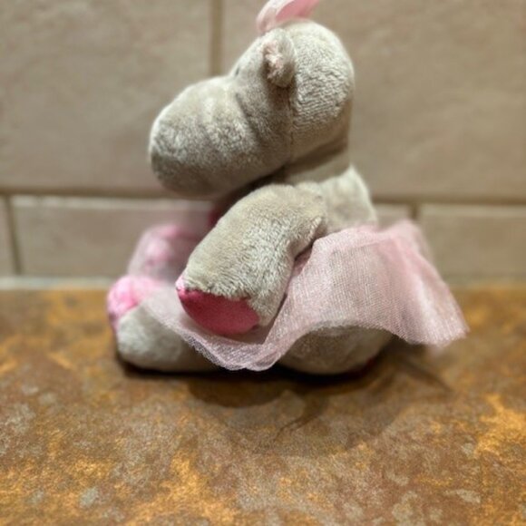 Douglas Grey Hippo Ballerina Pink Tutu Plush Stuffed Animal 2012 8" Toy - Picture 5 of 8